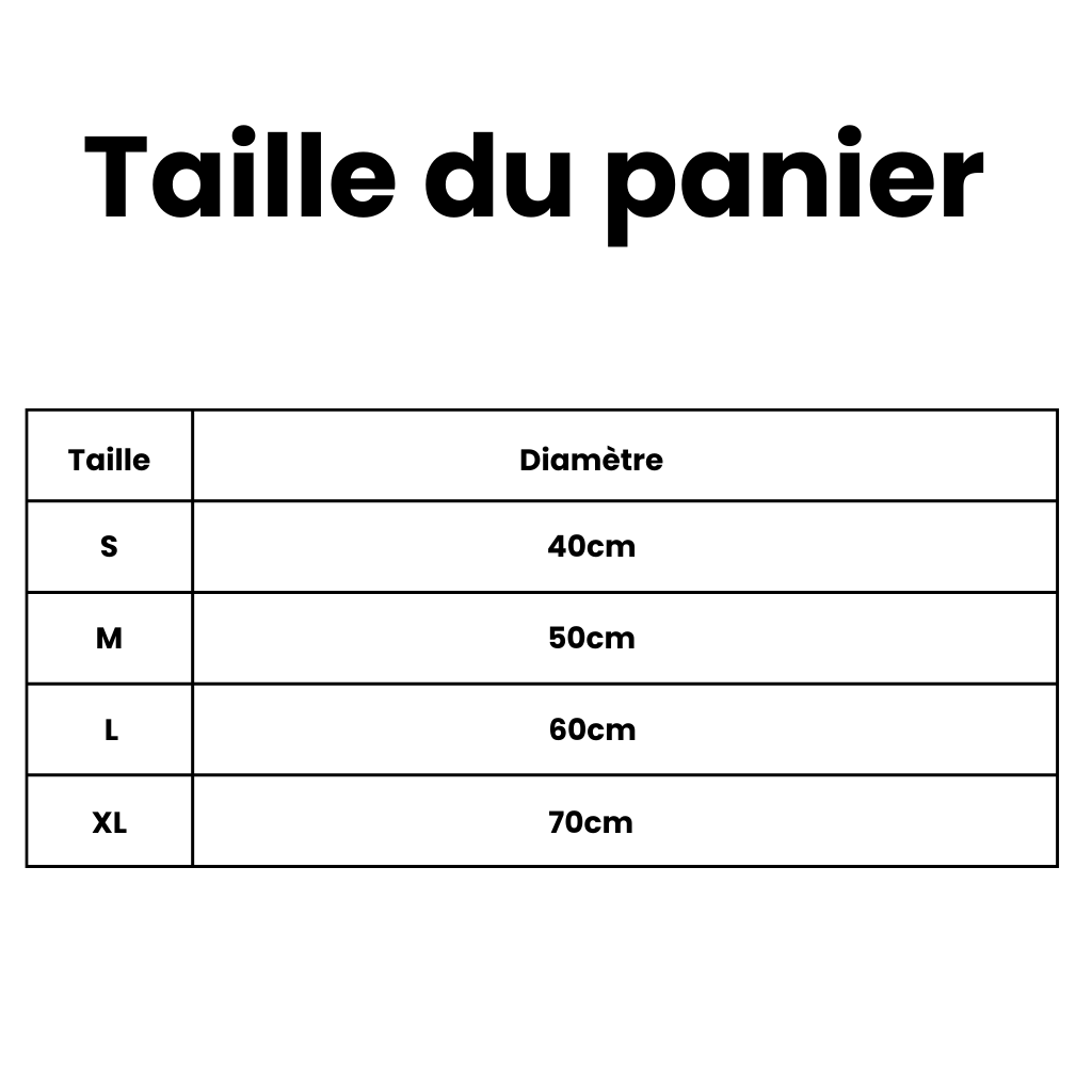 Panier rond pour chien