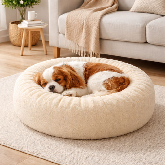 Panier rond pour chien