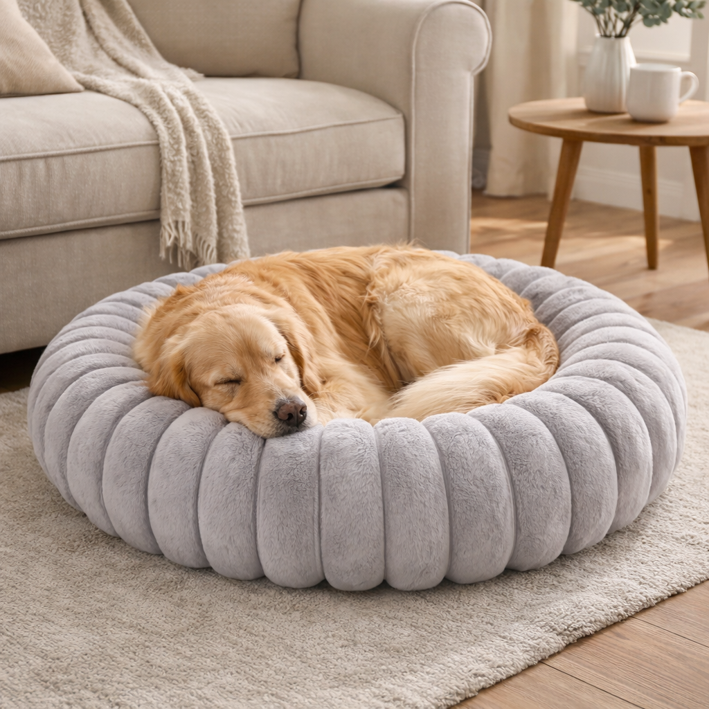 Panier rond pour chien