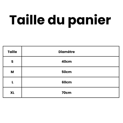 Panier rond pour chien