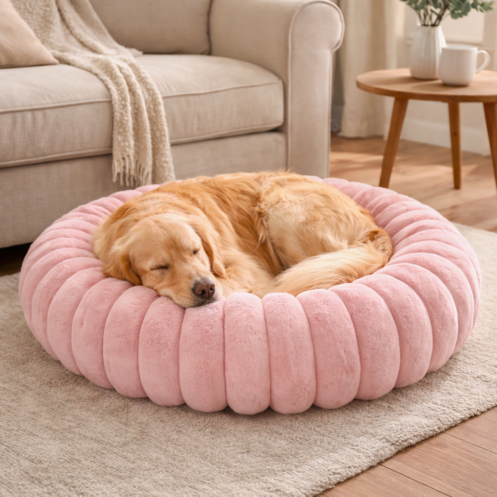 Panier rond pour chien