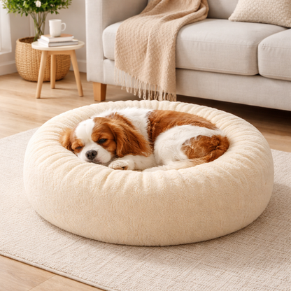Panier rond pour chien