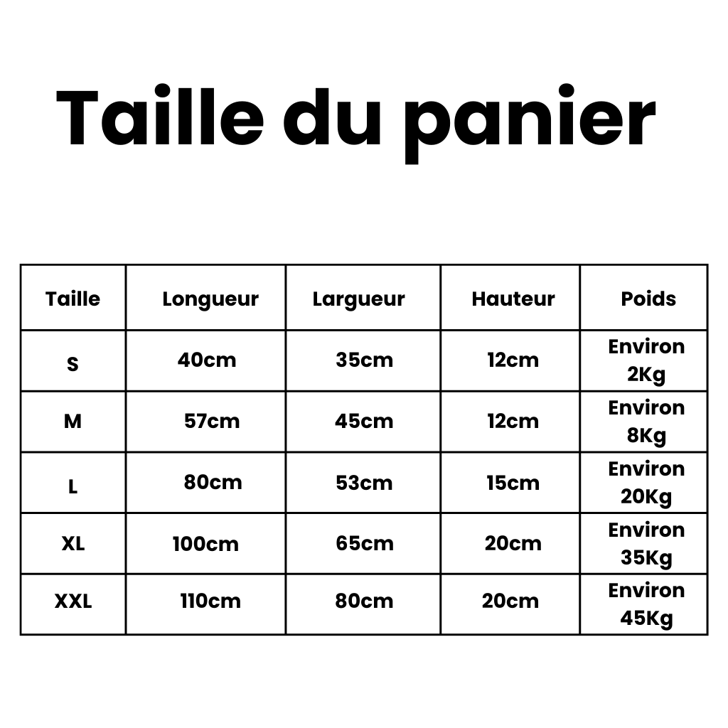 Panier pour chien en mousse à mémoire de forme