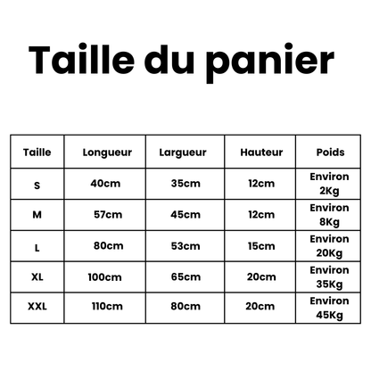 Panier pour chien en mousse à mémoire de forme