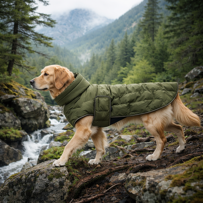 Manteau pour chien coupe-vent en coton rembourré