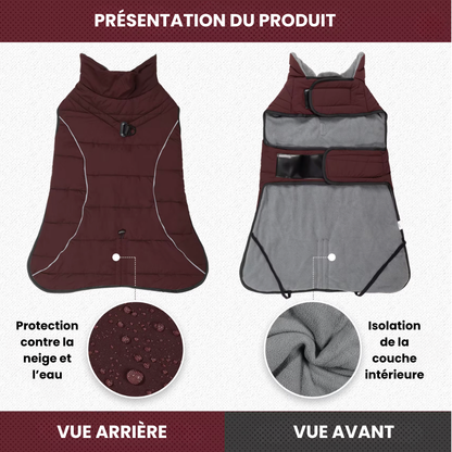 Manteau pour chien imperméable et coupe-vent