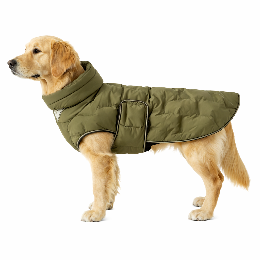 Manteau pour chien coupe-vent en coton rembourré